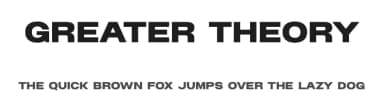 Greater Theory by BrandSemut — Sans Serif Font — thumbnail 1