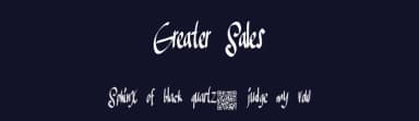 Greater Sales by Xerographer Fonts — Script Handwritten Font — thumbnail 2