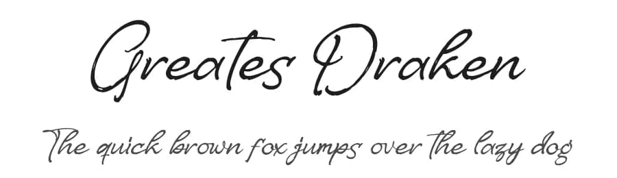 Greates Draken by Letterena Studios — Script Handwritten Font