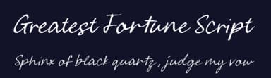 Greatest Fortune Script by Atha Ruah — Script Handwritten Font — thumbnail 2