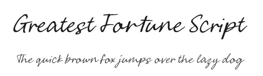 Greatest Fortune Script by Atha Ruah — Script Handwritten Font — preview 1