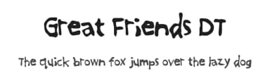 Great Friends DT by Xerographer Fonts — Script Handwritten Font — thumbnail 1