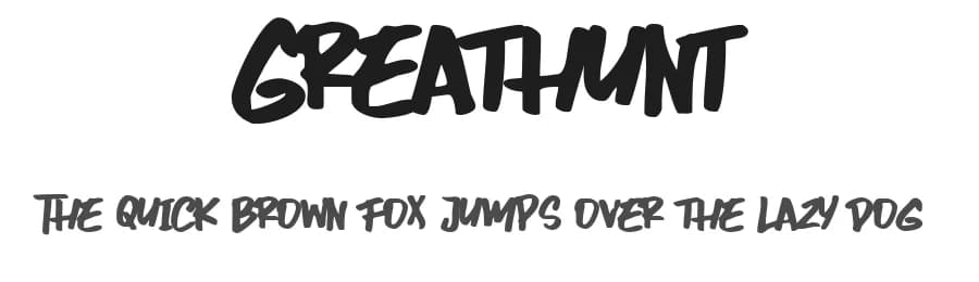 Greathunt by Lettersiro Studio — Script Handwritten Font