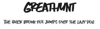 Greathunt by Lettersiro Studio — Script Handwritten Font — thumbnail 1