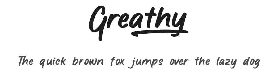 Greathy by Allouse Studio — Script Handwritten Font
