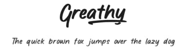 Greathy by Allouse Studio — Script Handwritten Font — thumbnail 1