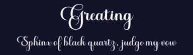 Greating by Romi Rahmadi — Script Handwritten Font — thumbnail 2