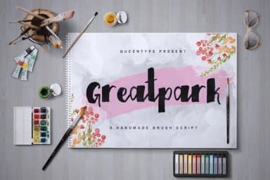 Greatpark Font by QueenType — Script Handwritten Font — thumbnail 1