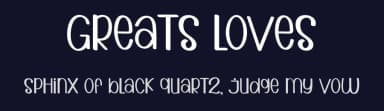 Greats Loves by Eric Samossa — Script Handwritten Font — thumbnail 2
