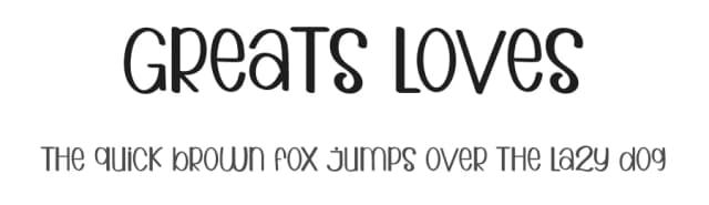 Greats Loves by Eric Samossa — Script Handwritten Font