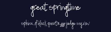 Great Springtime by Xerographer Fonts — Script Handwritten Font — thumbnail 2