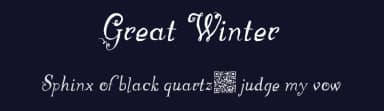 Great Winter by Xerographer Fonts — Script Handwritten Font — thumbnail 2