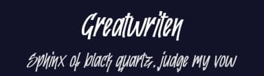 Greatwriten by Kong Font — Script Handwritten Font — thumbnail 2