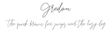 Gredom by Solidtype — Script Handwritten Font — thumbnail 1