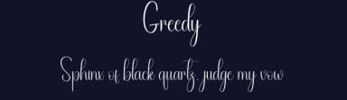 Greedy by Andi Moz — Script Handwritten Font — thumbnail 2