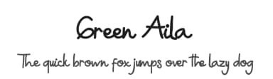 Green Aila by Edric Studio — Script Handwritten Font — thumbnail 1