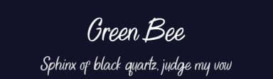 Green Bee by Four Lines — Script Handwritten Font — thumbnail 2