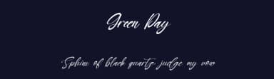 Green Day by Kong Font — Script Handwritten Font — thumbnail 2