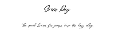 Green Day by Kong Font — Script Handwritten Font — thumbnail 1
