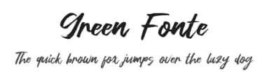Green Fonte by Khurasan — Script Handwritten Font — thumbnail 1
