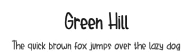 Green Hill by Booga Letter — Script Handwritten Font — thumbnail 1