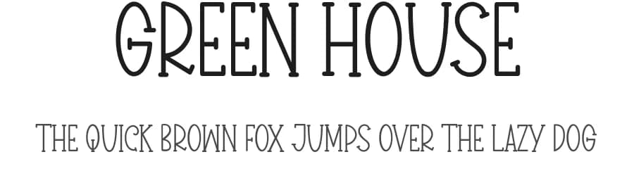 Green House by K_IN Studio — Script Handwritten Font