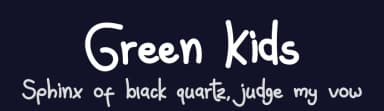 Green Kids by Hadjar Creative — Script Handwritten Font — thumbnail 2