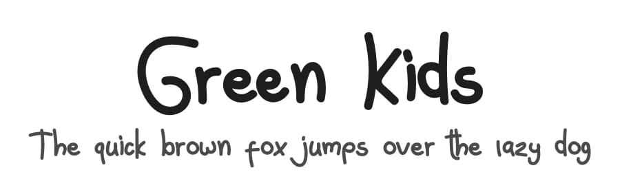 Green Kids by Hadjar Creative — Script Handwritten Font