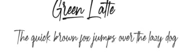 Green Latte by VinType — Script Handwritten Font — thumbnail 1
