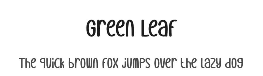 Green Leaf by Andi Moz — Script Handwritten Font