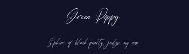 Green Poppy by Kong Font — Script Handwritten Font — thumbnail 2