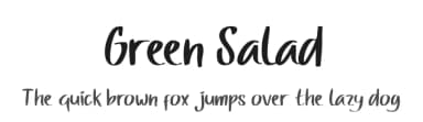 Green Salad by nomlimofont — Script Handwritten Font — thumbnail 1