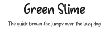 Green Slime by Andi Moz — Script Handwritten Font — thumbnail 1