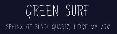 Green Surf by Skyhaven Fonts — Script Handwritten Font — thumbnail 2