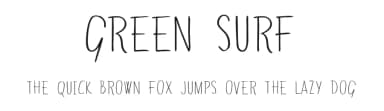 Green Surf by Skyhaven Fonts — Script Handwritten Font — thumbnail 1