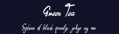 Green Tea by Design Vector10 — Script Handwritten Font — thumbnail 2