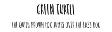 Green Turtle by Green Sea Studio — Script Handwritten Font — thumbnail 1