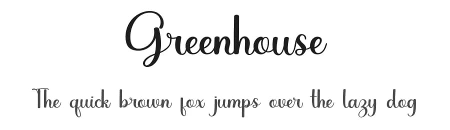 Greenhouse by Luluk Surotul — Script Handwritten Font — preview 1