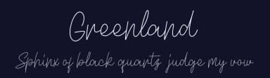 Greenland by InspiraType — Script Handwritten Font — thumbnail 2