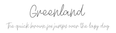 Greenland by InspiraType — Script Handwritten Font — thumbnail 1