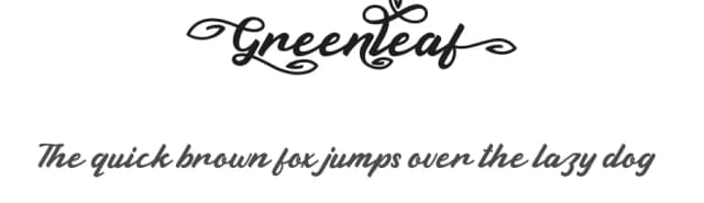 Greenleaf by PutraCetol Studio — Script Handwritten Font