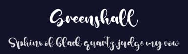 Greenshall by Kong Font — Script Handwritten Font — thumbnail 2