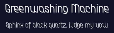 Greenwashing Machine by Tup Wanders — Sans Serif Font — thumbnail 2
