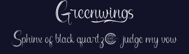 Greenwings by RaisProject — Script Handwritten Font — thumbnail 2