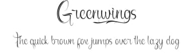 Greenwings by RaisProject — Script Handwritten Font — thumbnail 1