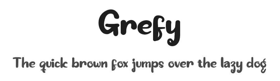 Grefy by twinletter — Script Handwritten Font