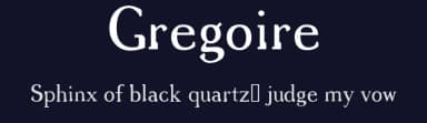 Gregoire by Mike Gregoire — Sans Serif Font — thumbnail 2