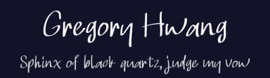 Gregory Hwang by Studio Hello Good — Script Handwritten Font — thumbnail 2