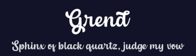 Grend by MJType — Script Handwritten Font — thumbnail 2