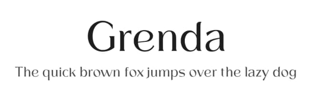 Grenda by Yukita Creative — Serif Font